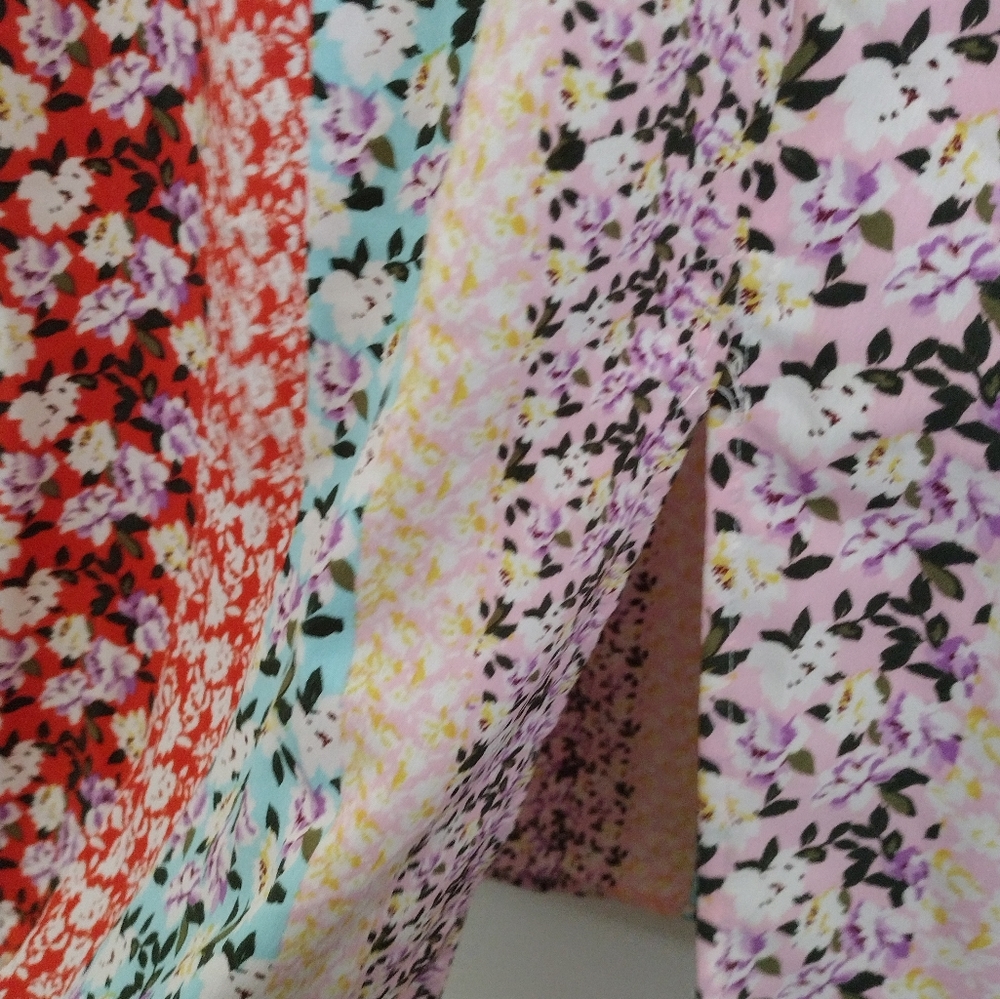 Fig And Flower Multi Pattern Multicolor Smocked F… - image 8